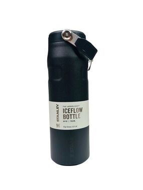 Stanley Aerolight IceFlow Flip Straw 2.0 Lid Water Bottle - Black - 24 Oz